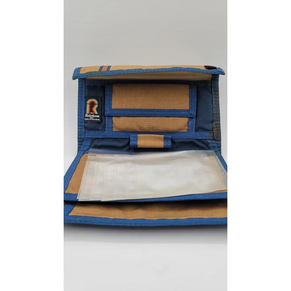 Rainbow Of California Bi-Fold Bill Wallet with HNL Closure Tan